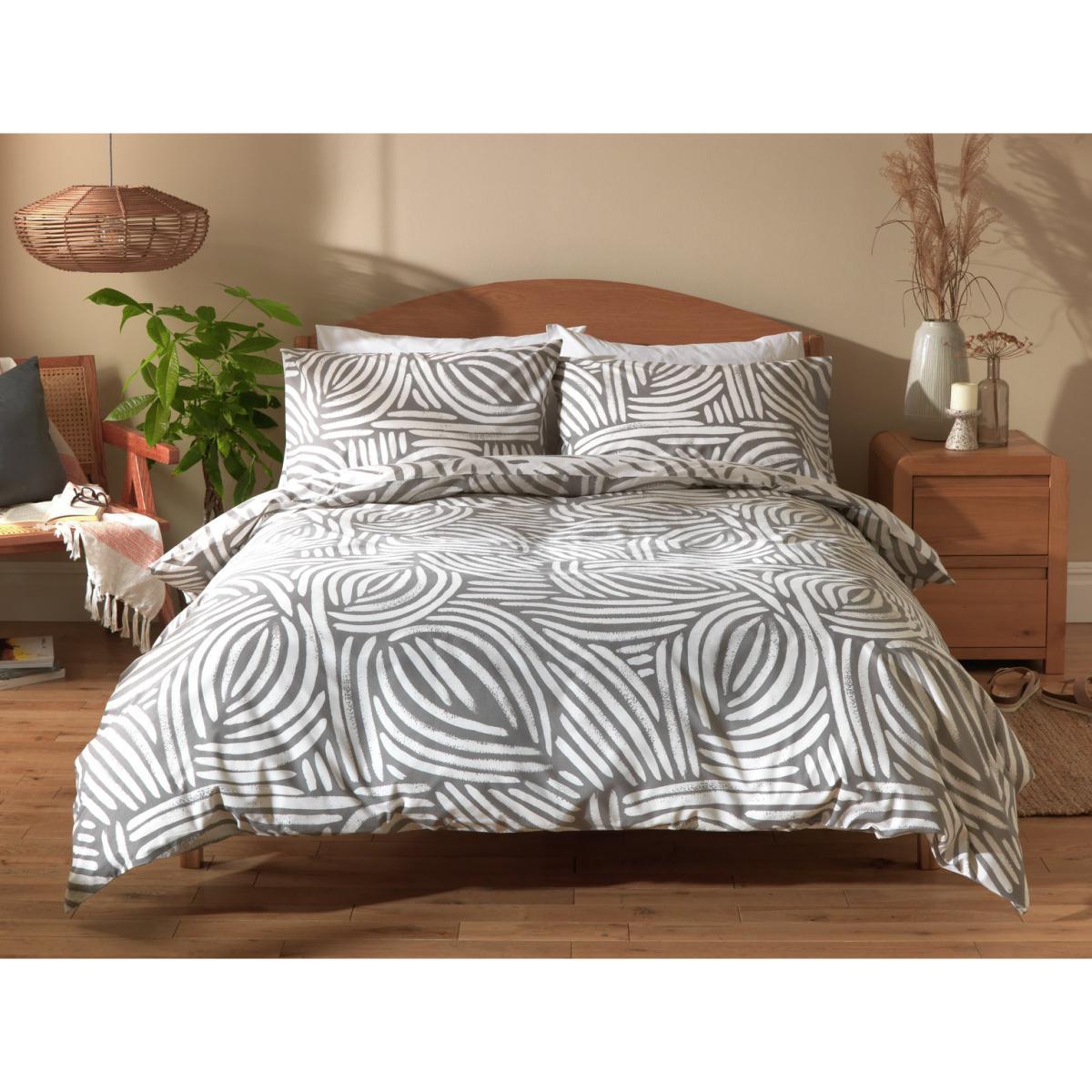 Habitat Scandi Grey Mark Making Bedding Set - Single – image 3