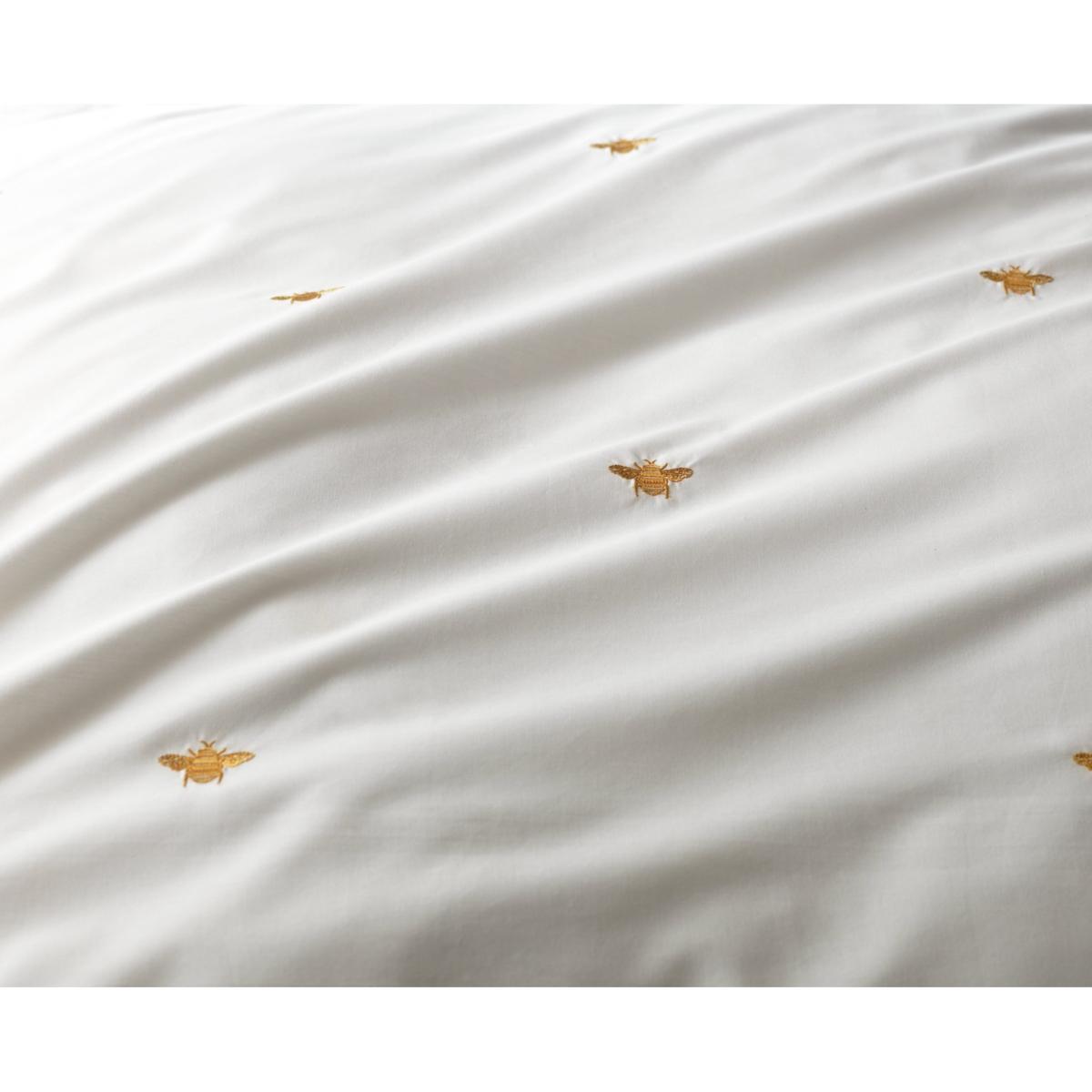 Habitat Gold Bee Embroidered White Bedding Set - Single – image 6