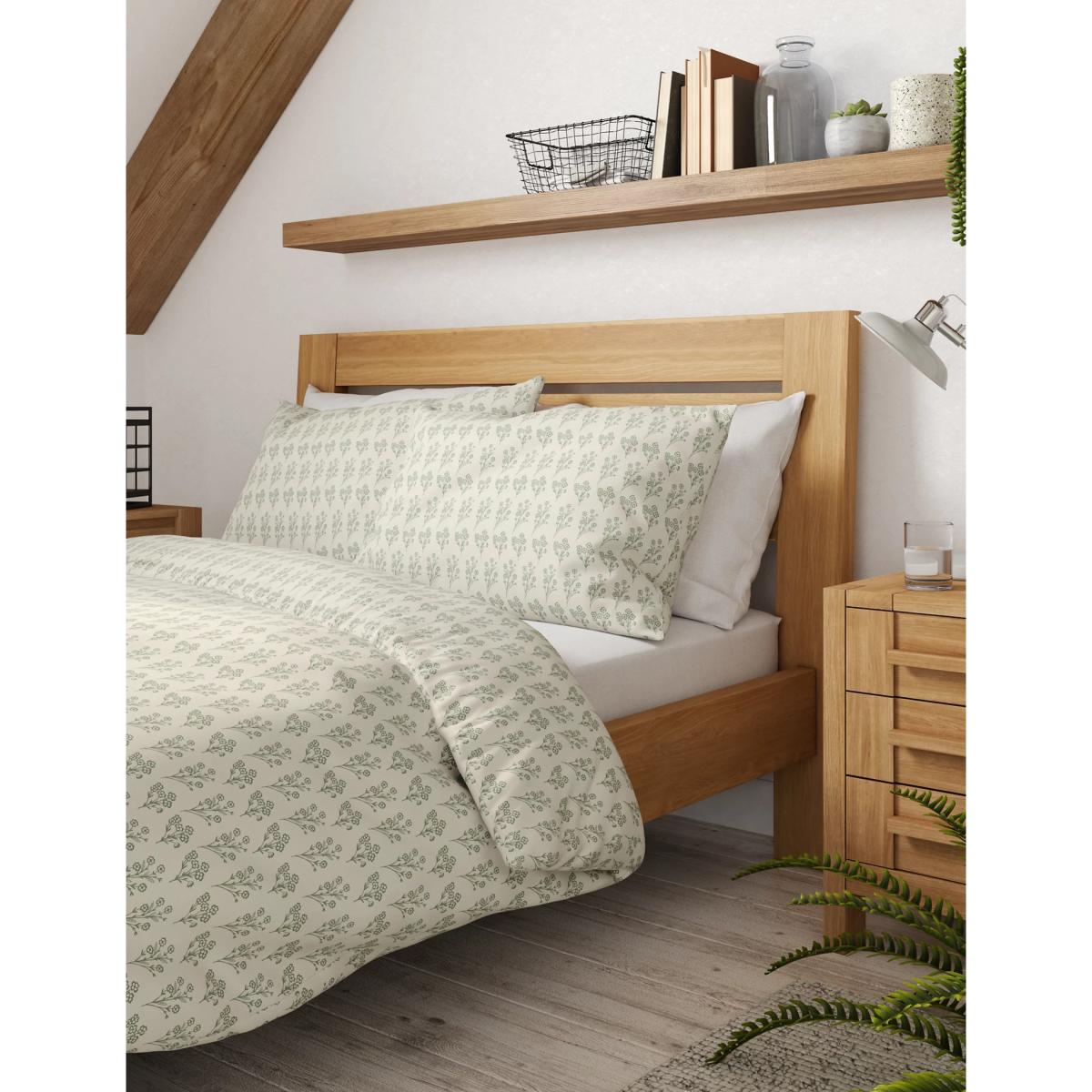 M&S 2 Pack Cotton Mix Floral Bedding Sets - SGL - Natural Mix, Natural Mix – image 4