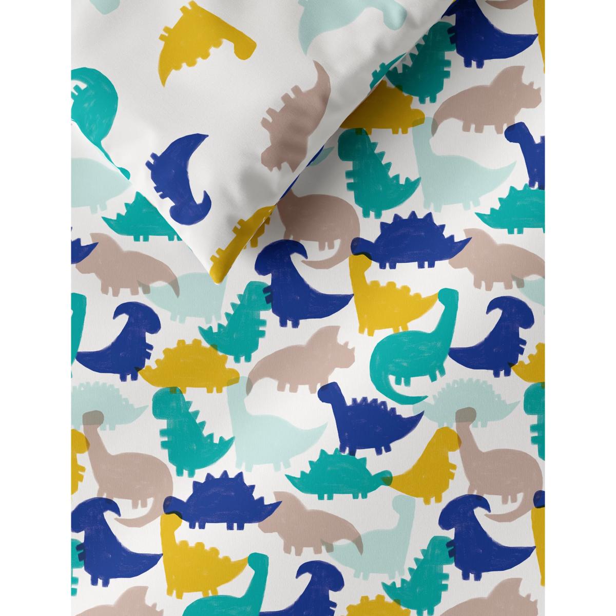M&S Cotton Mix Dinosaur Bedding Set - SGL - Blue Mix, Blue Mix – image 3