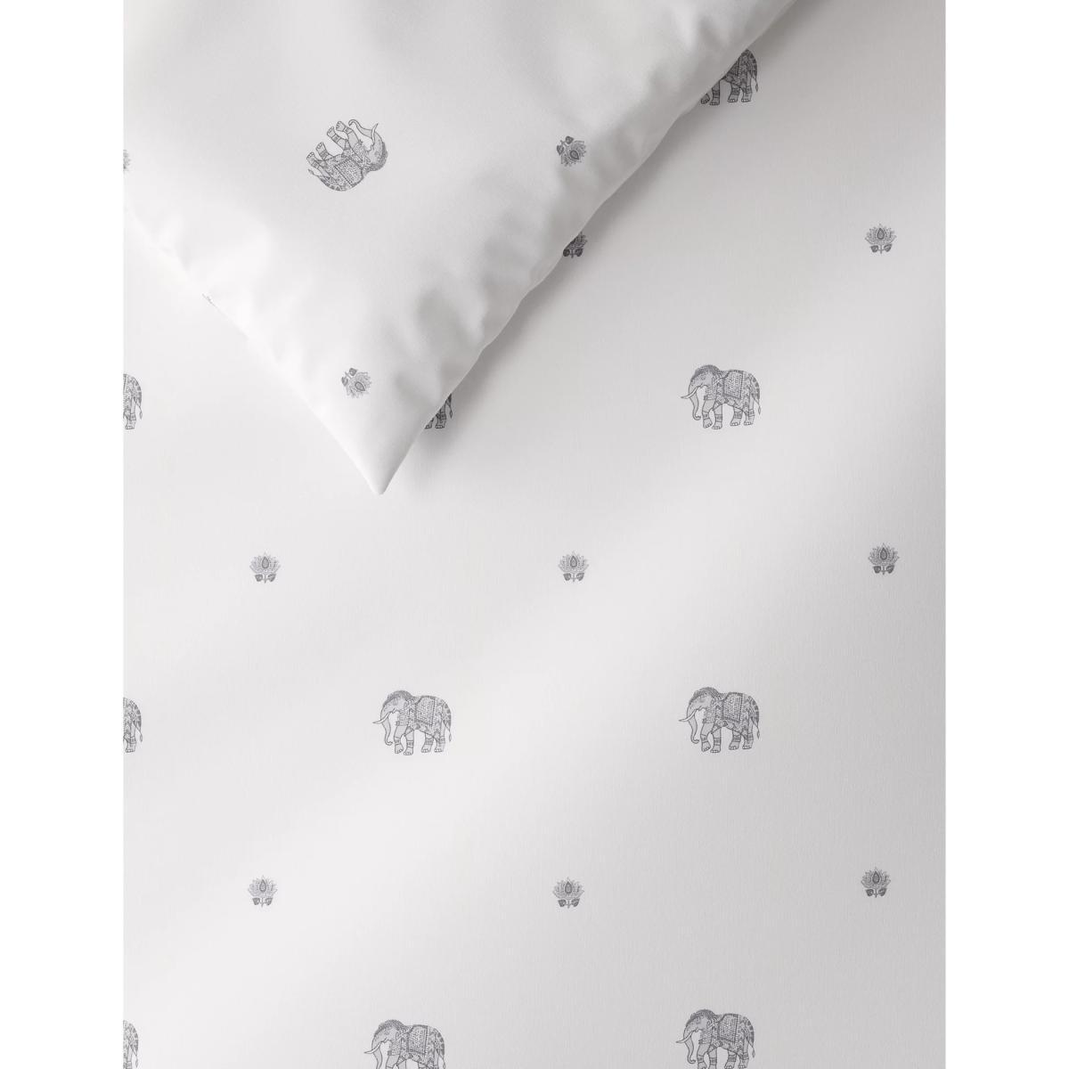 M&S Cotton Rich Elephant Bedding Set - SGL - Grey, Grey – image 3