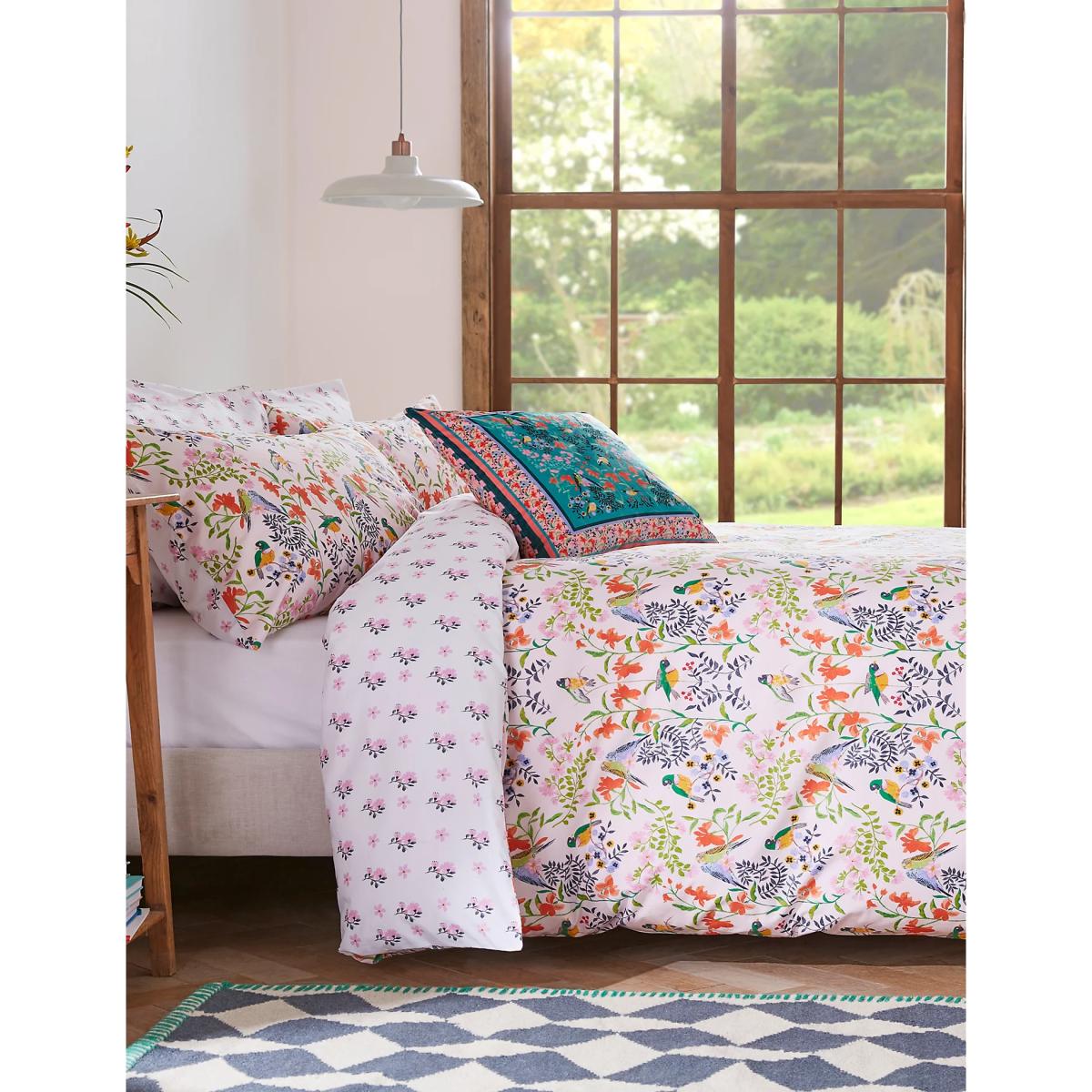 Cath Kidston Pure Cotton Percale Paper Birds Bedding Set - DBL - Pink, Pink – image 3