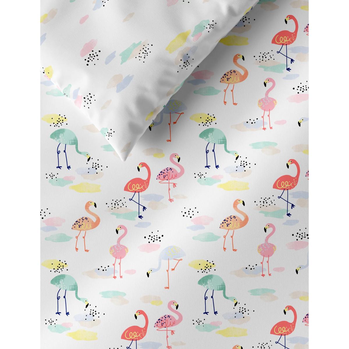 M&S Cotton Mix Flamingo Bedding Set - SGL - Pink Mix, Pink Mix – image 3
