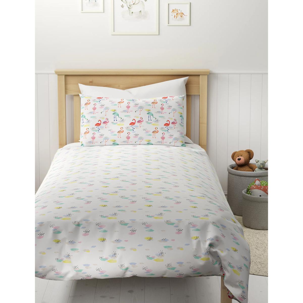 M&S Cotton Mix Flamingo Bedding Set - SGL - Pink Mix, Pink Mix – image 4