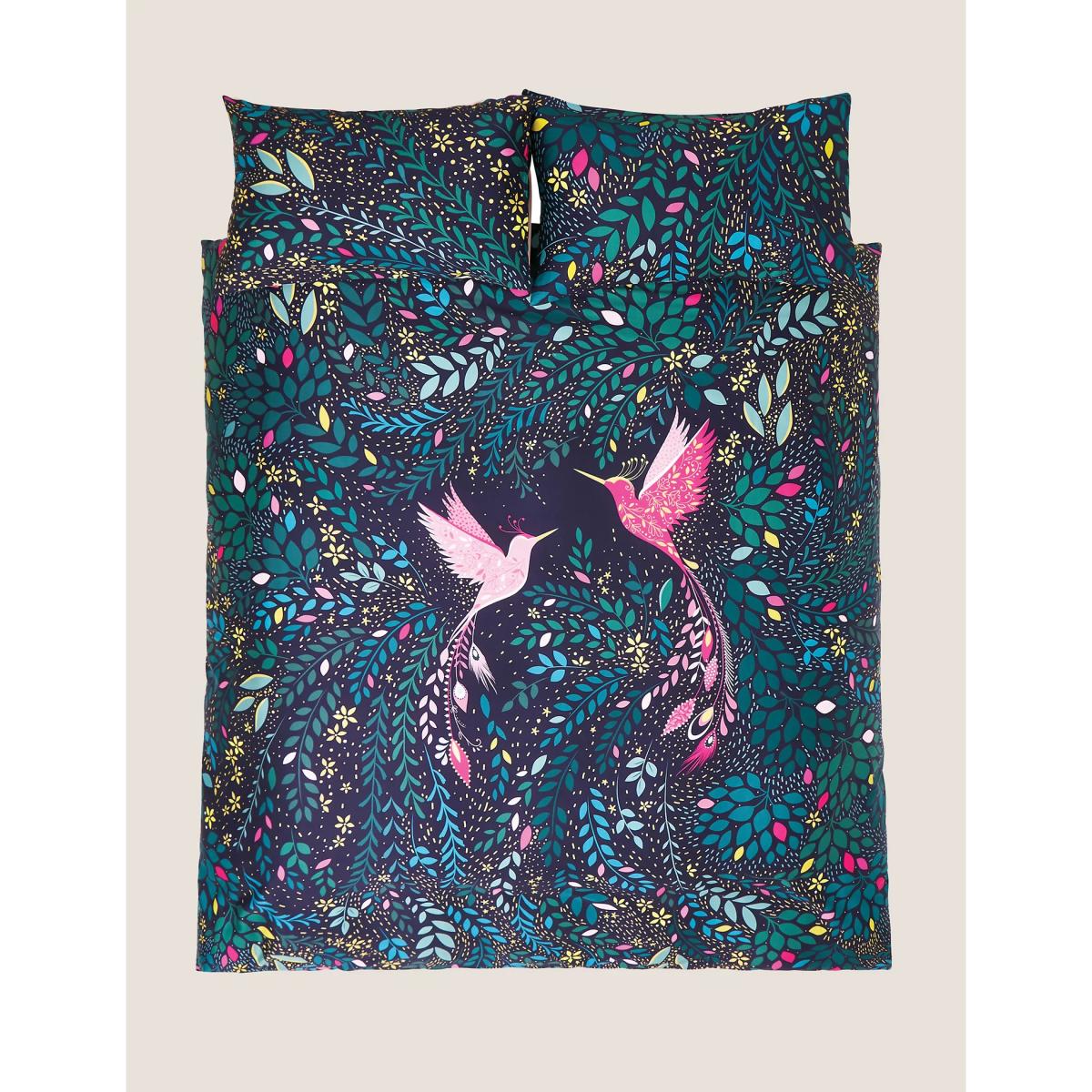 Sara Miller Pure Cotton Paradise Hummingbird Bedding Set - SGL - Navy Mix, Navy Mix – image 3