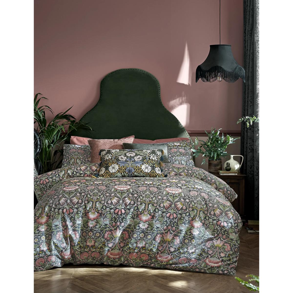 William Morris At Home Pure Cotton Lodden Bedding Set - DBL - Dusky Rose, Dusky Rose – image 3