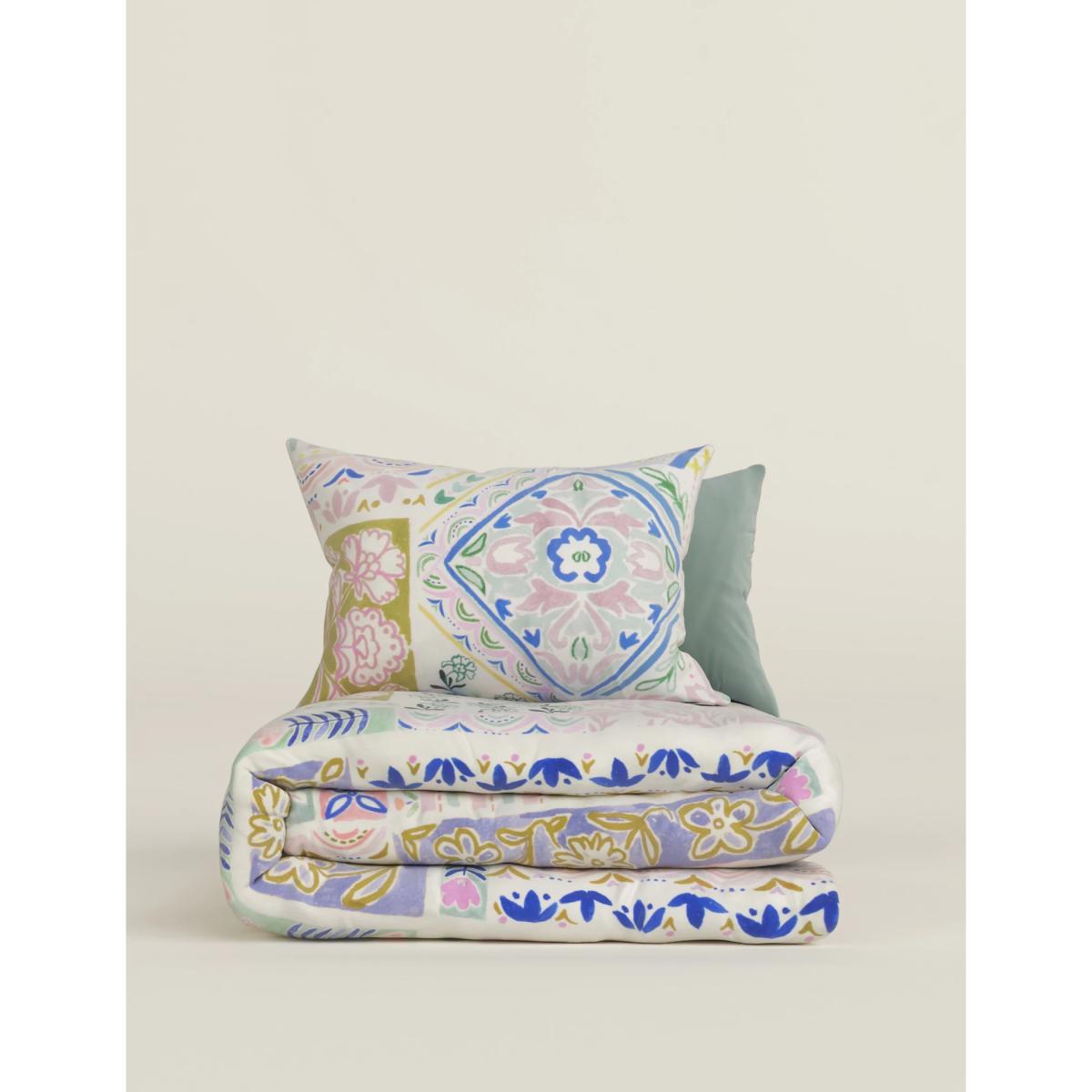 M&S Pure Cotton Patchwork Floral Bedding Set - SGL - Multi, Multi – image 4