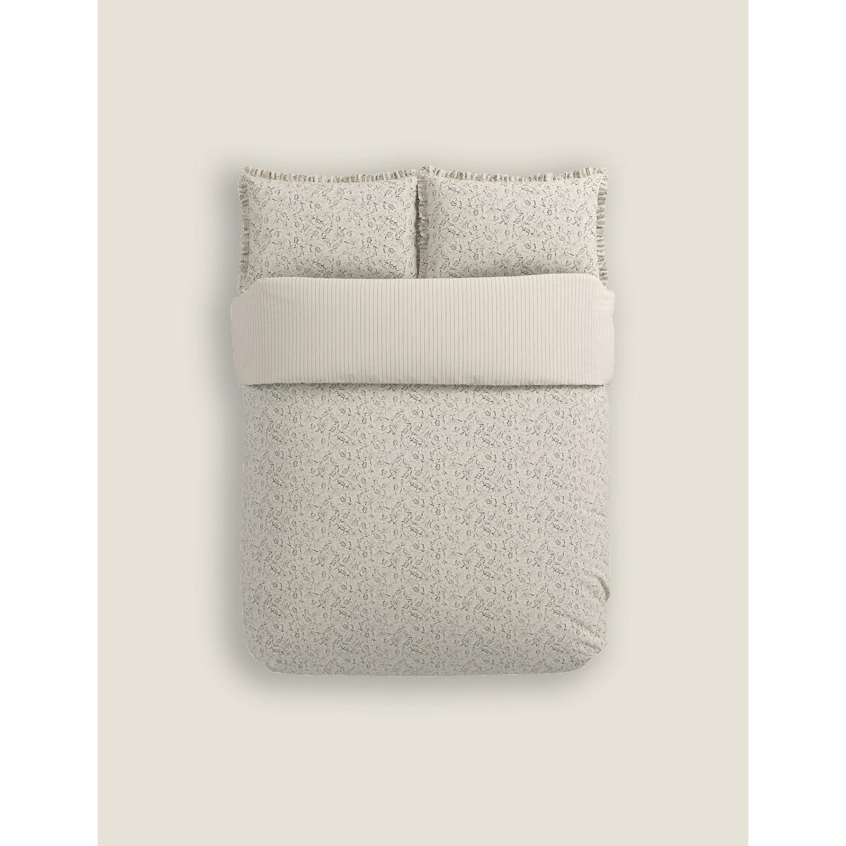 Bedeck Of Belfast Cotton Blend Ayda Bedding Set - SGL - Cream, Cream – image 2