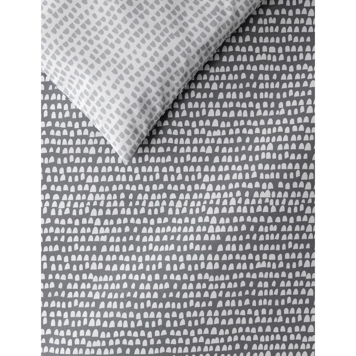 M&S Isla Geometric Bedding Set - SGL - Grey, Grey – image 3
