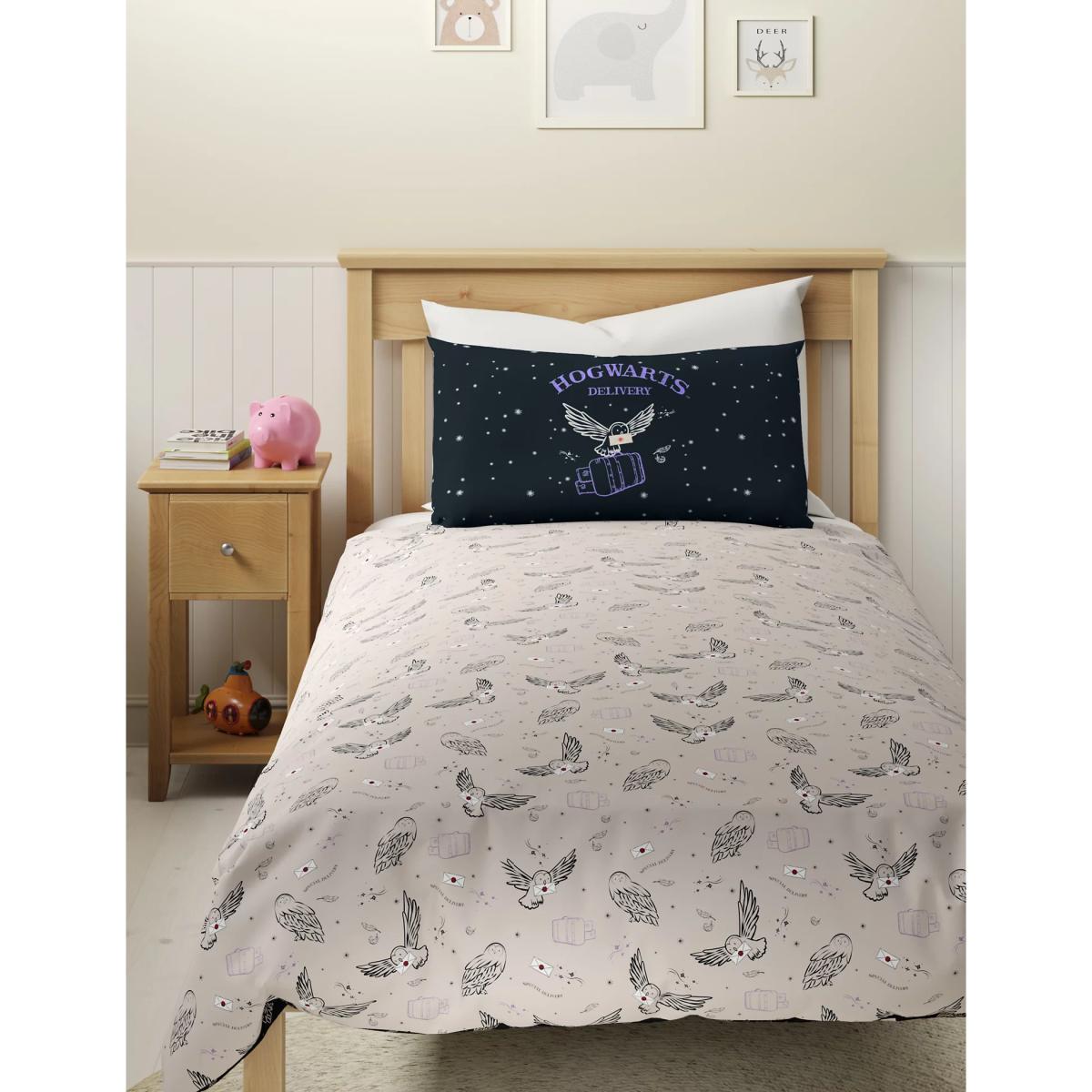 M&S Harry Potter™ Cotton Mix Glow in the Dark Bedding Set - SGL - Navy Mix, Navy Mix – image 4