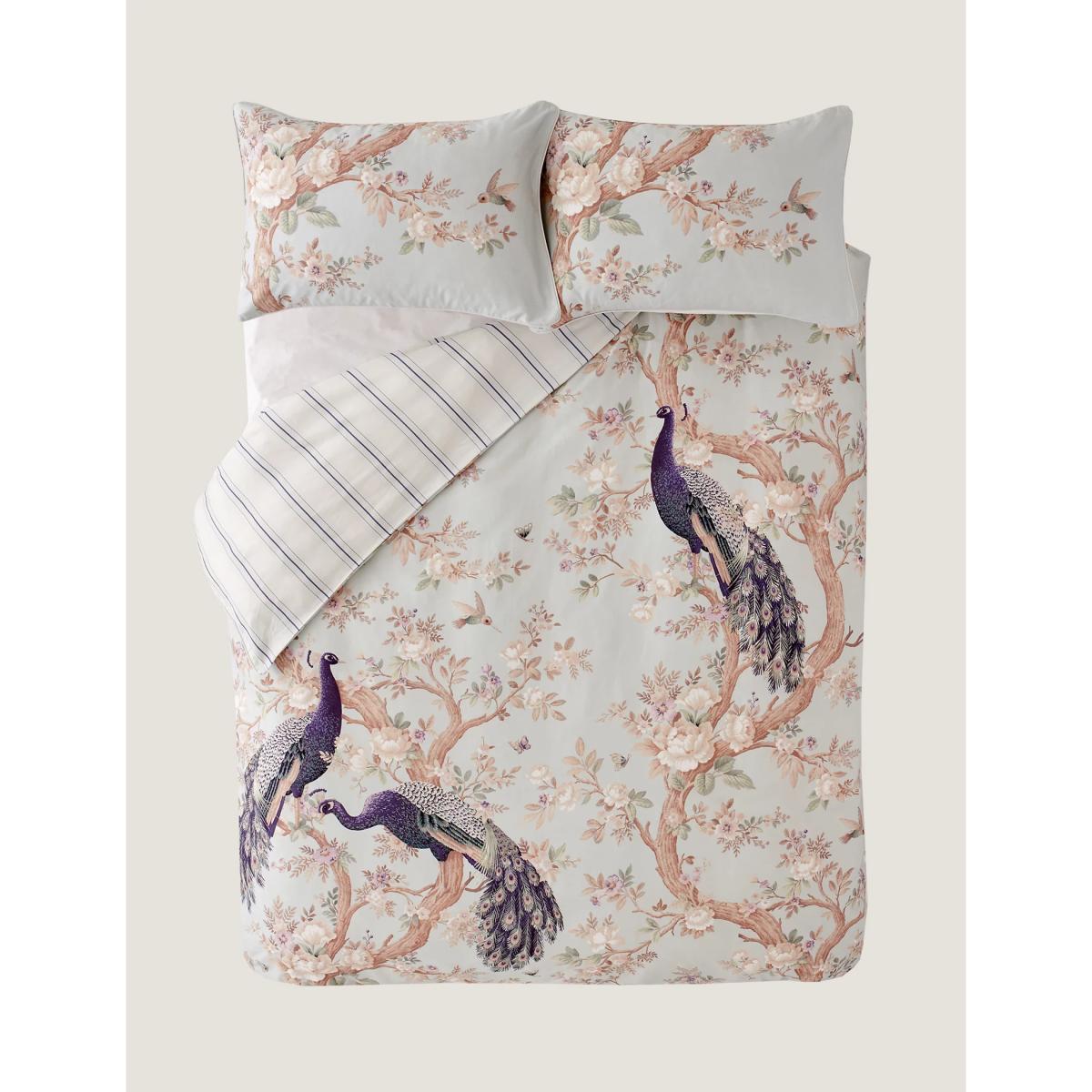 M&S Laura Ashley Pure Cotton Belvedere Sateen Bedding Set - SGL - Duck Egg, Duck Egg – image 4