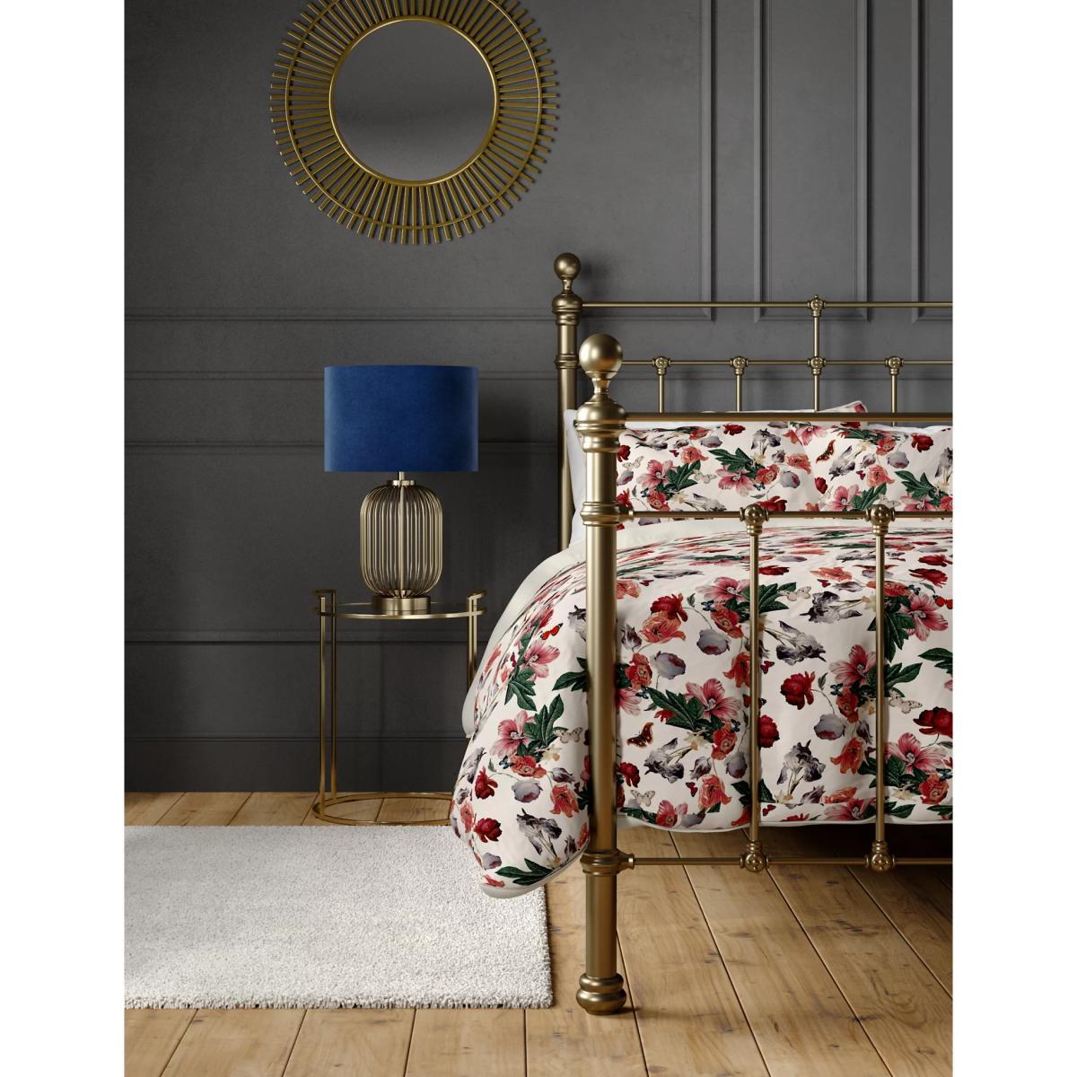 M&S Pure Cotton Butterfly Floral Bedding Set - SGL - Raspberry Mix, Raspberry Mix – image 2
