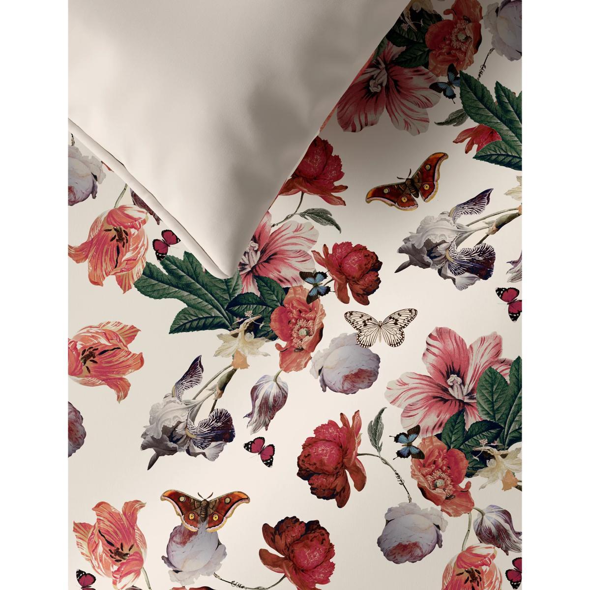 M&S Pure Cotton Butterfly Floral Bedding Set - SGL - Raspberry Mix, Raspberry Mix – image 3