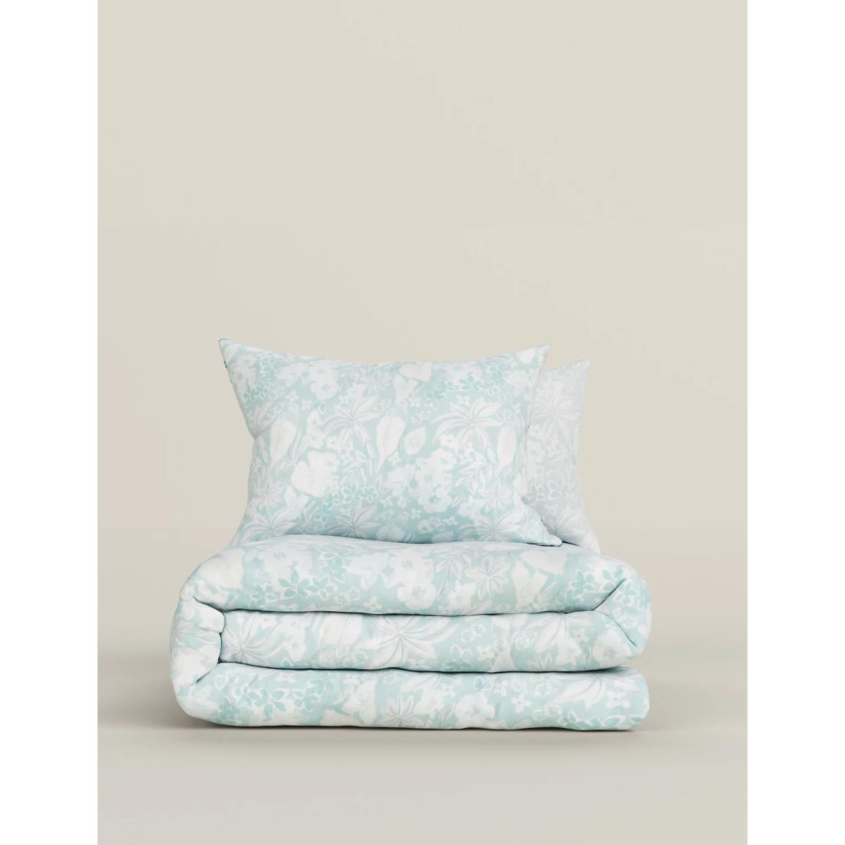 M&S Cotton Rich Exotic Floral Bedding Set - SGL - Blue Mix, Blue Mix – image 4