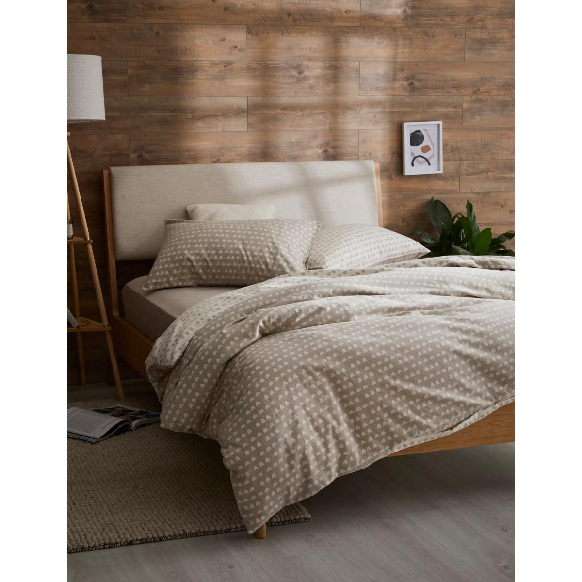 M&S Brushed Cotton Rainbow Bedding Set - SGL - Neutral, Neutral – image 5