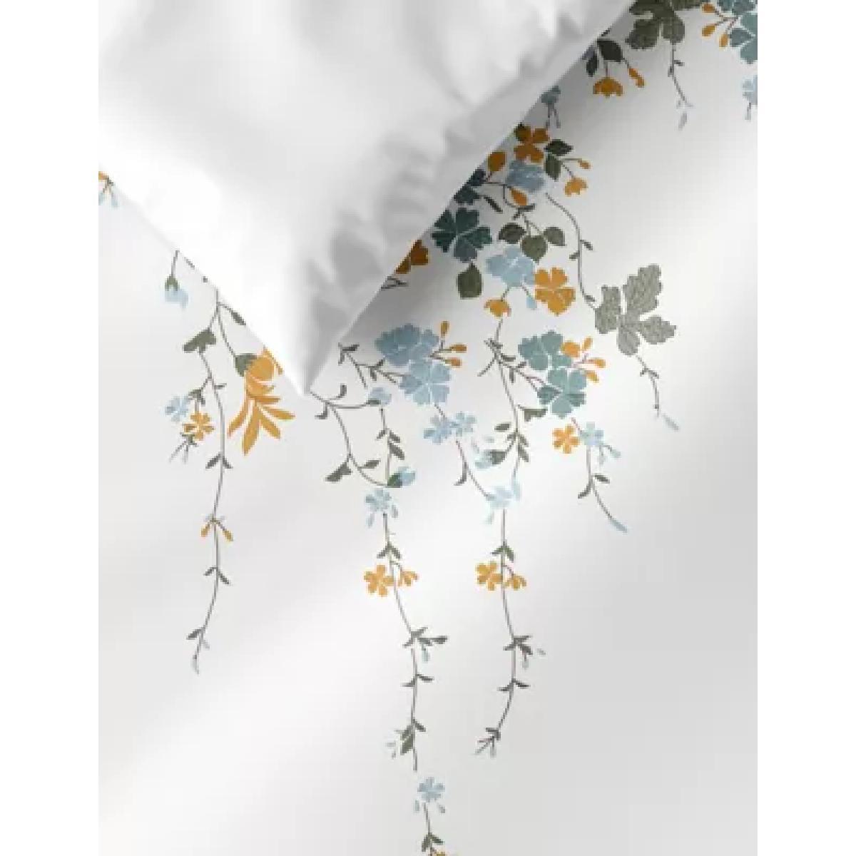 M&S Pure Cotton Blossom Embroidered Bedding Set - SGL - White Mix, White Mix – image 1