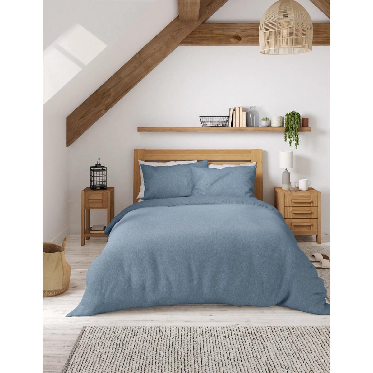 M&S Jersey Bedding Set - SGL - Grey Marl, Grey Marl,Natural,Pink,White,Mid Blue – image 5