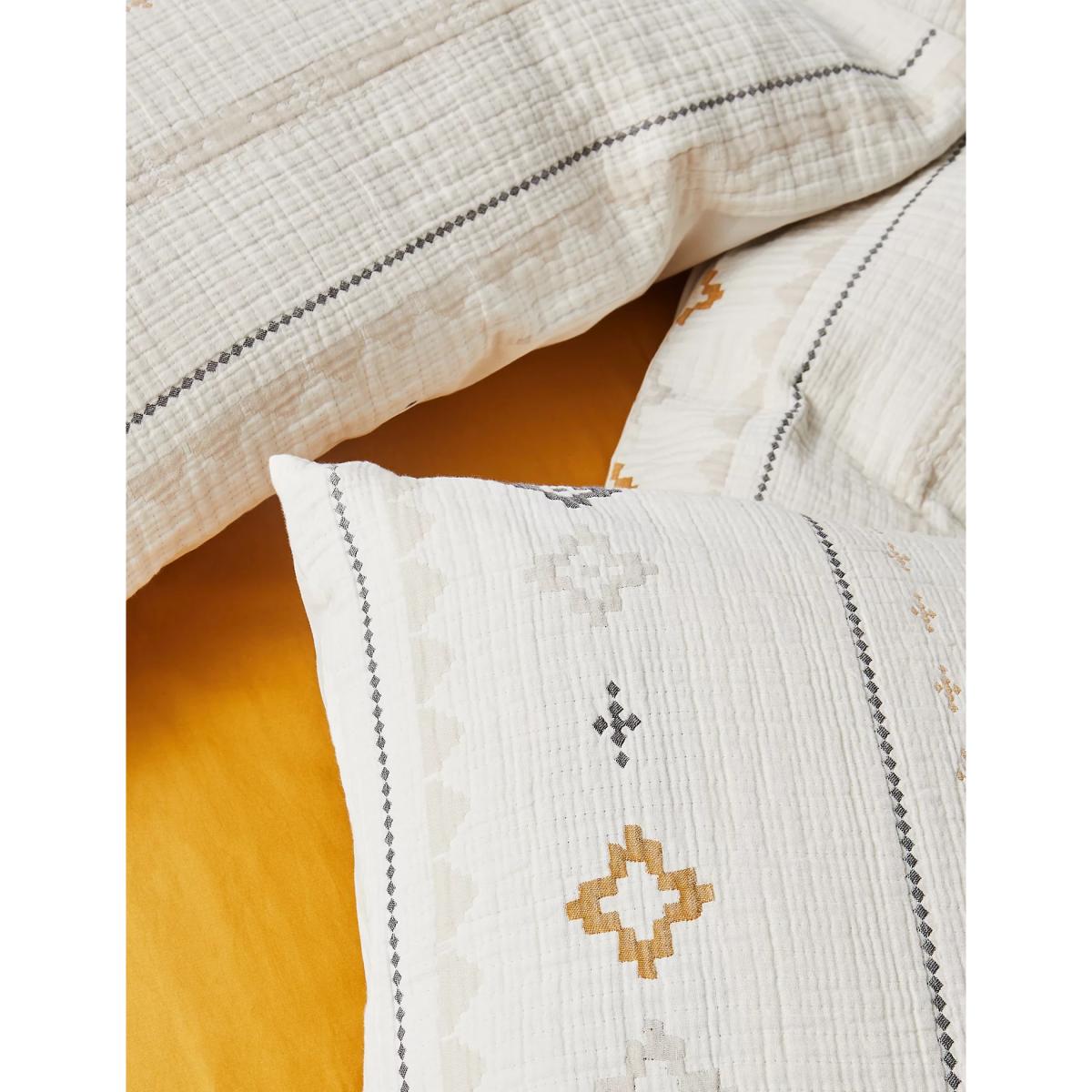 M&S X Fired Earth Casablanca Collection Poste Jacquard Bedding Set - SGL - Natural Mix, Natural Mix – image 2
