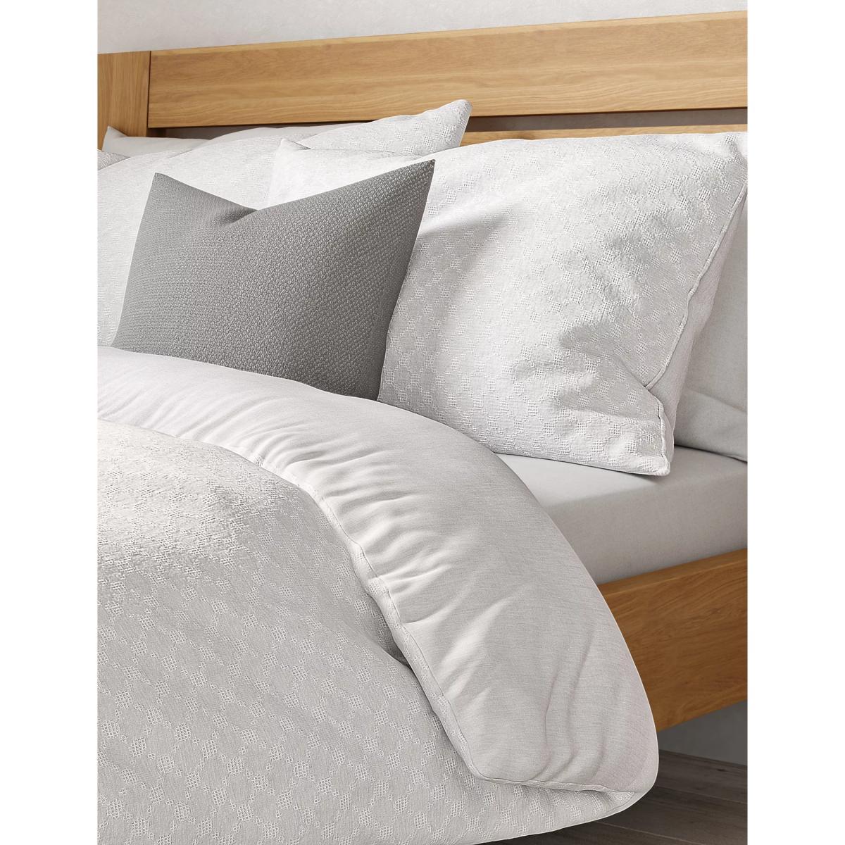 M&S Pure Cotton Waffle Bedding Set - SGL - White, White – image 2