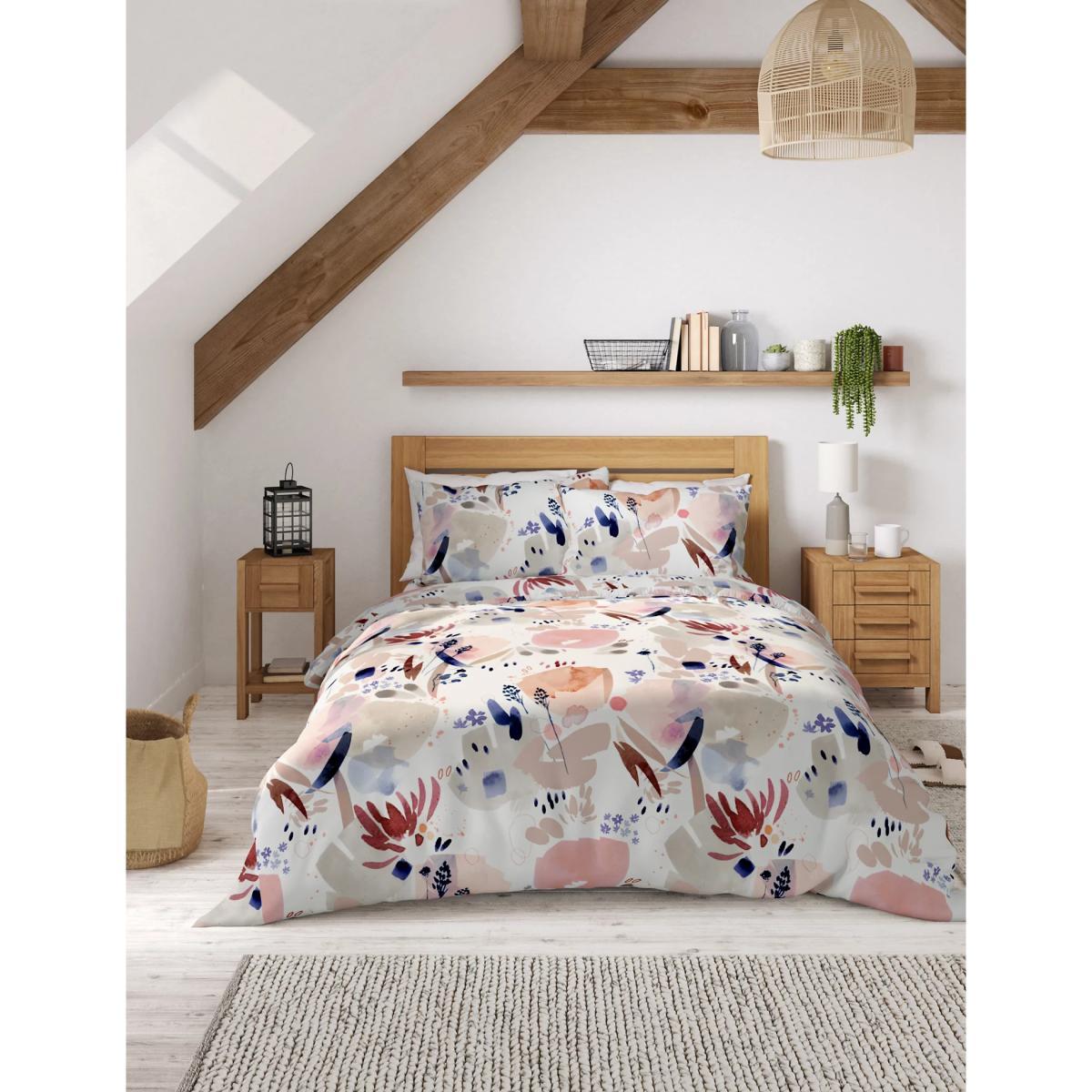 M&S Pure Cotton Watercolour Floral Bedding Set - SGL - Multi, Multi – image 2