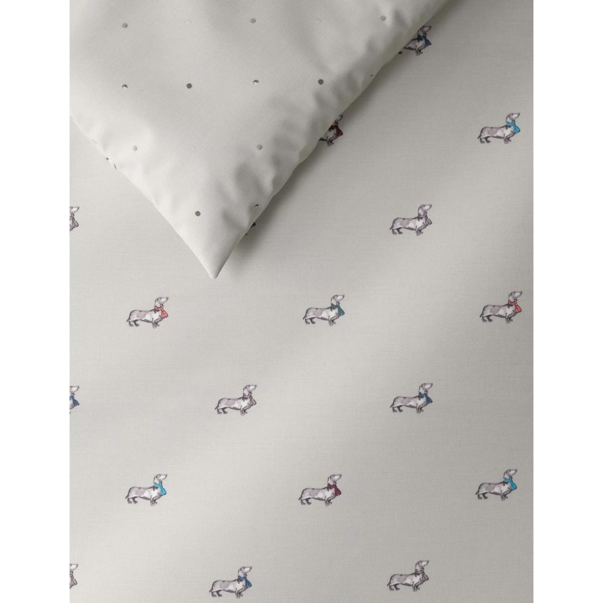 M&S Margo Sausage Dog Bedding Set - SGL - Grey, Grey – image 3