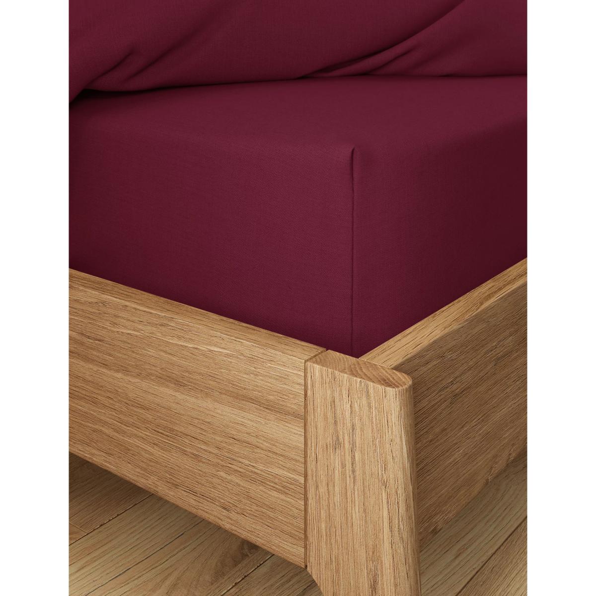 M&S Cotton Rich Percale Deep Fitted Sheet & Pillowcase - SGL - Medium Beige, Medium Beige,Light Cranberry,Taupe,Yellow,Cream,Pale Green,Dark Berry,Thyme,Dusted Lilac – image 5