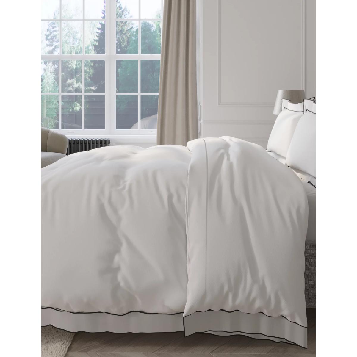 M&S Cotton Blend Embroidered Bedding Set - 5FT - Grey Mix, Grey Mix – image 3