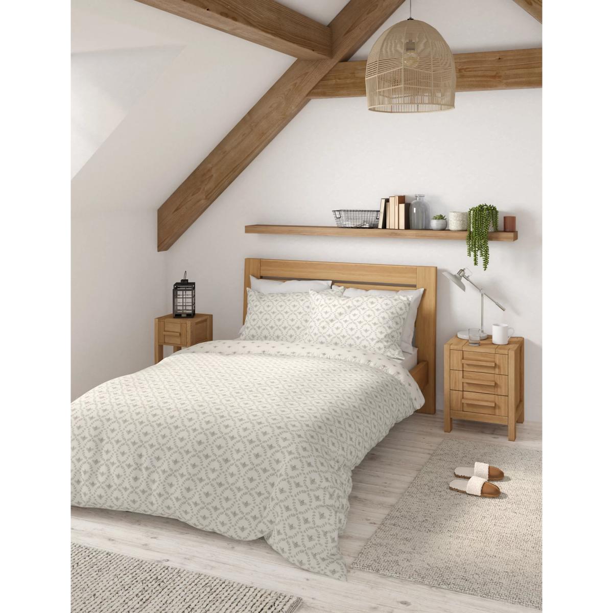 M&S Cotton Mix Bee Bedding Set - SGL - Sage Mix, Sage Mix,Ochre,Grey Mix – image 4