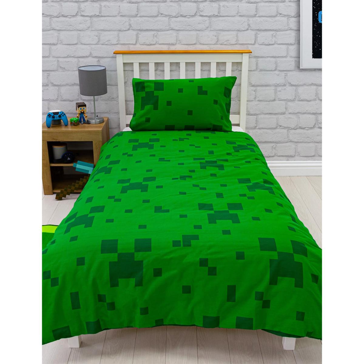 M&S Minecraft™ Cotton Blend Single Bedding Set - SGL - Multi, Multi – image 2