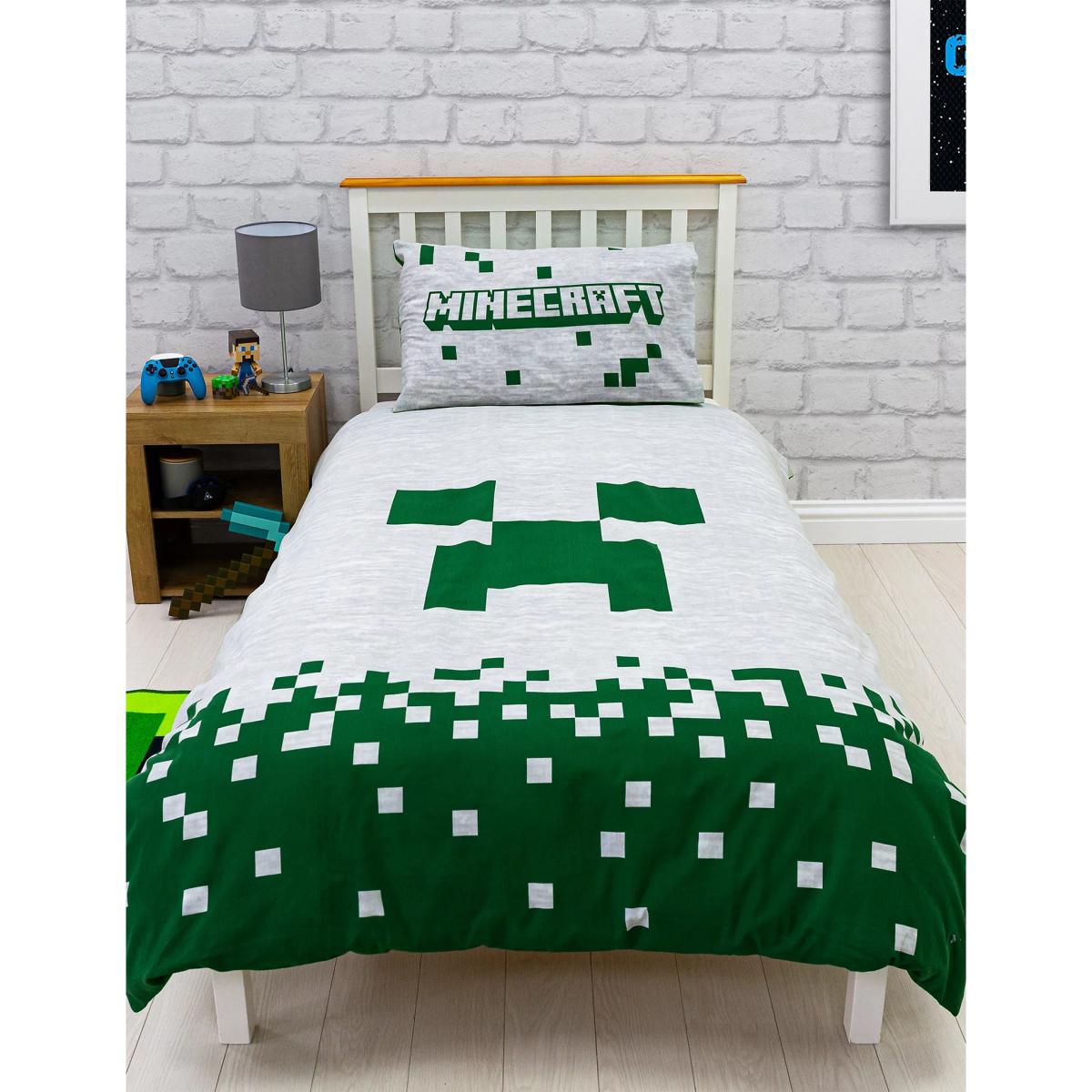 M&S Minecraft™ Cotton Blend Single Bedding Set - SGL - Multi, Multi – image 3
