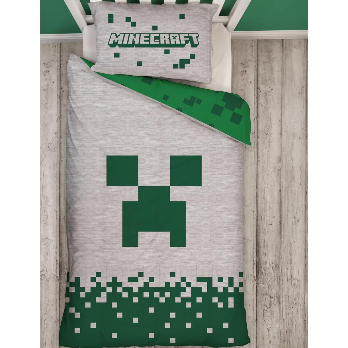 M&S Minecraft™ Cotton Blend Single Bedding Set - SGL - Multi, Multi – image 4