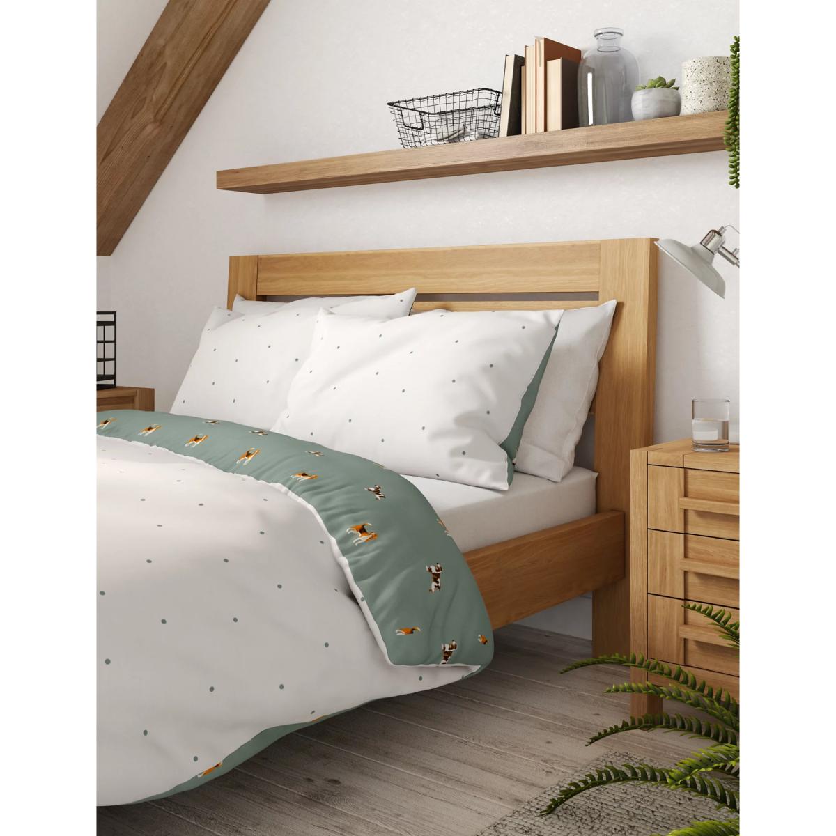 M&S Cotton Mix Hound Dog Bedding Set - SGL - Sage Mix, Sage Mix – image 5
