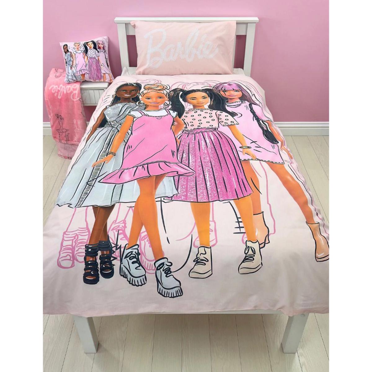 M&S Barbie™ Figures Single Bedding Set - SGL - Multi, Multi – image 3
