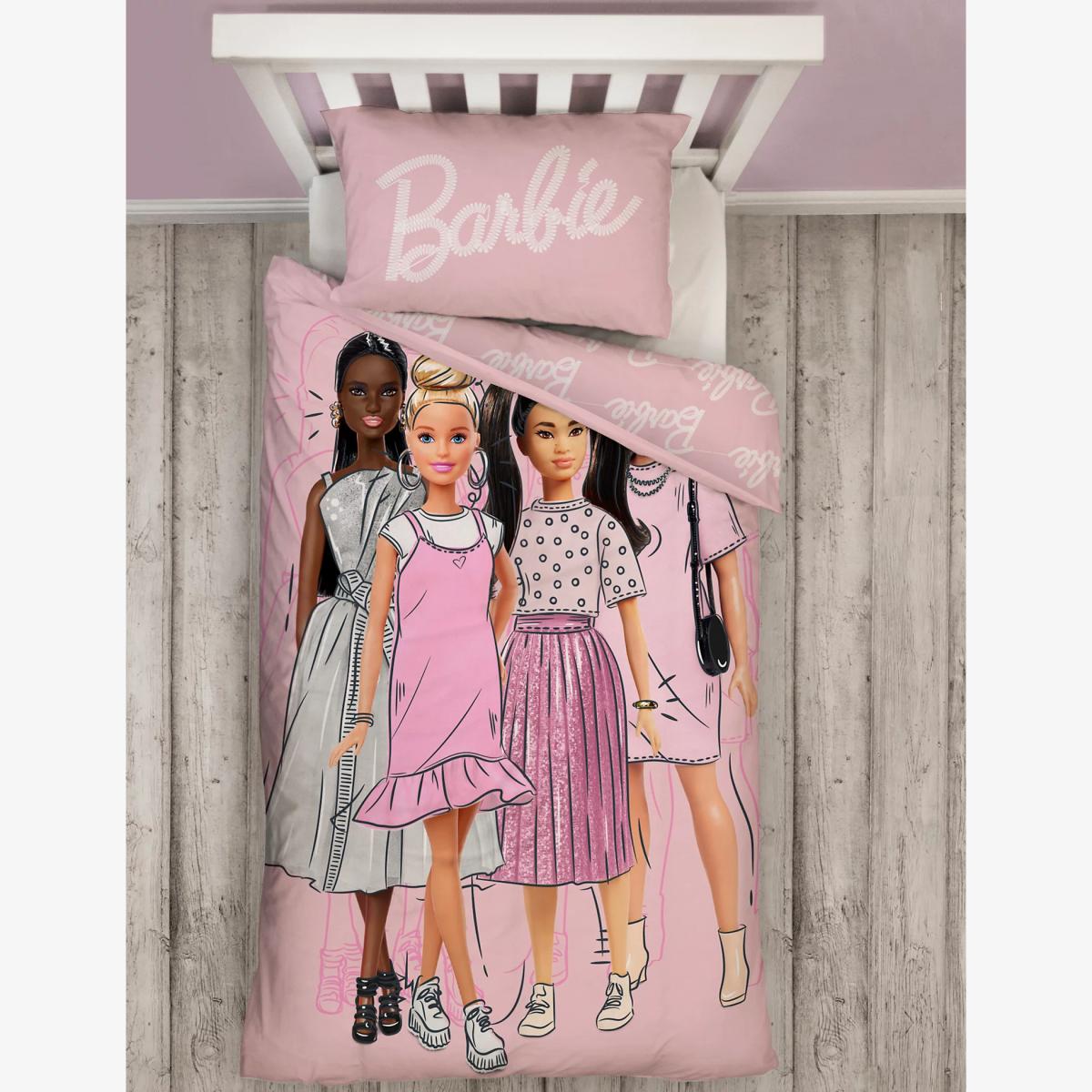 M&S Barbie™ Figures Single Bedding Set - SGL - Multi, Multi – image 1