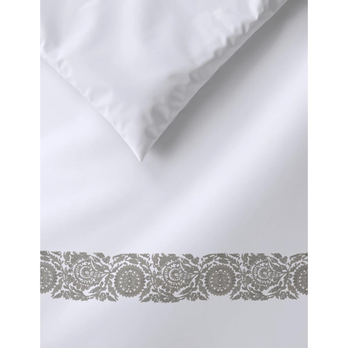 M&S Pure Cotton Embroidered Edge Bedding Set - SGL - White Mix, White Mix – image 3