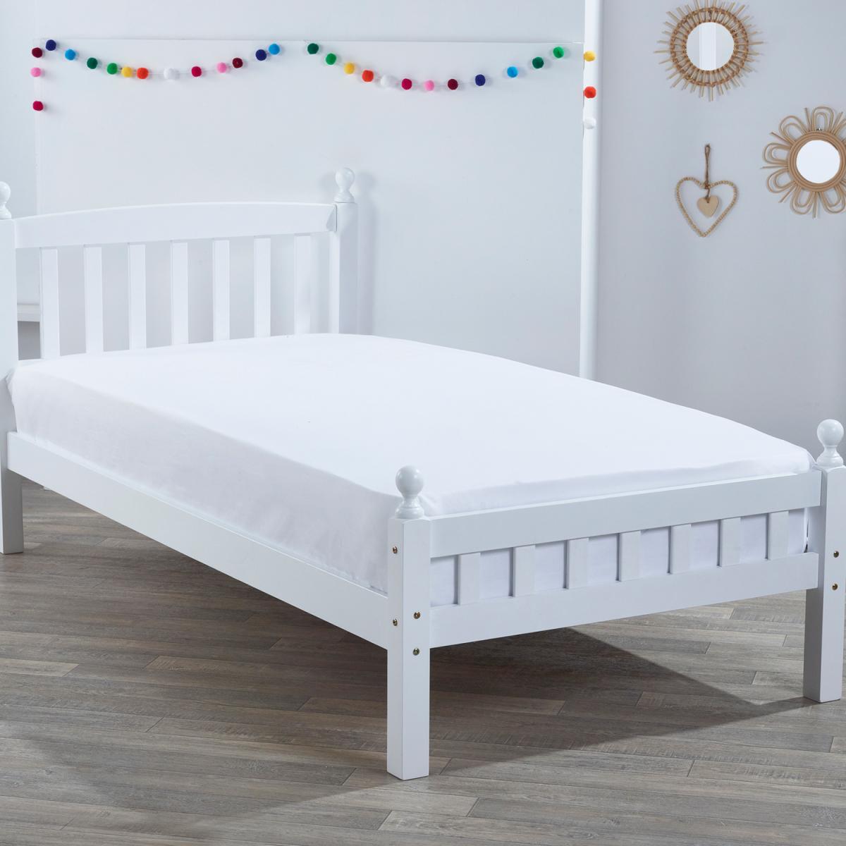 Luxury Childrens Pine Single Bed and Mattress Toy Story Buzz Bedding Set - White – image 2