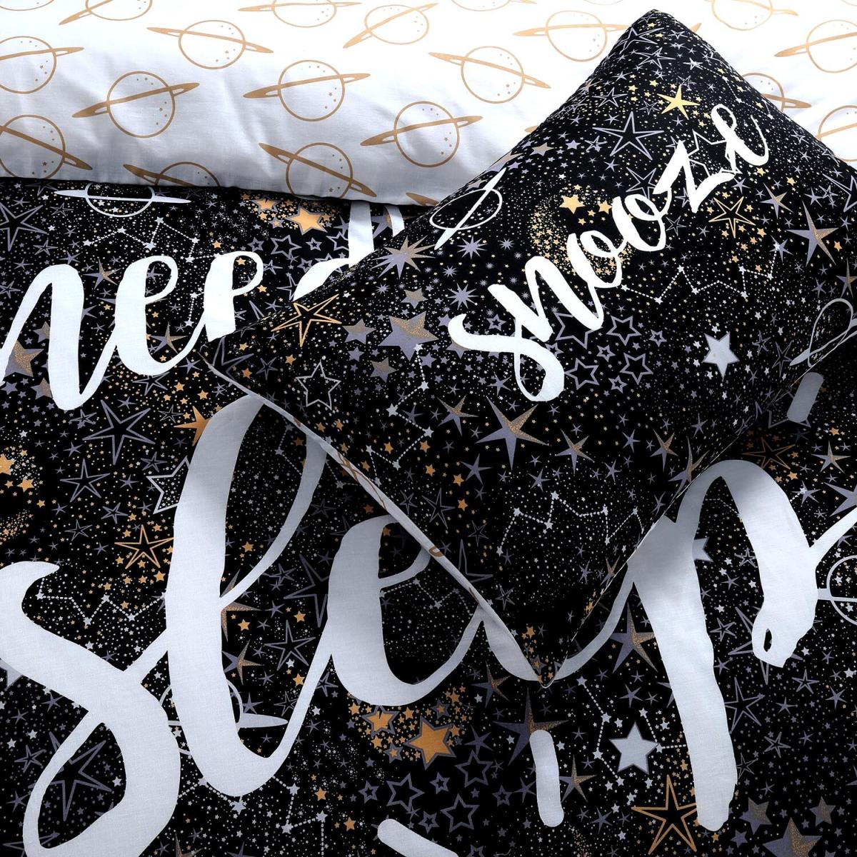 Sleep Slogan Duvet Cover and Pillowcase Set - Single – image 2