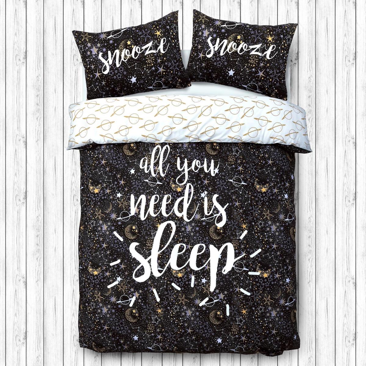 Sleep Slogan Duvet Cover and Pillowcase Set - Single – image 5