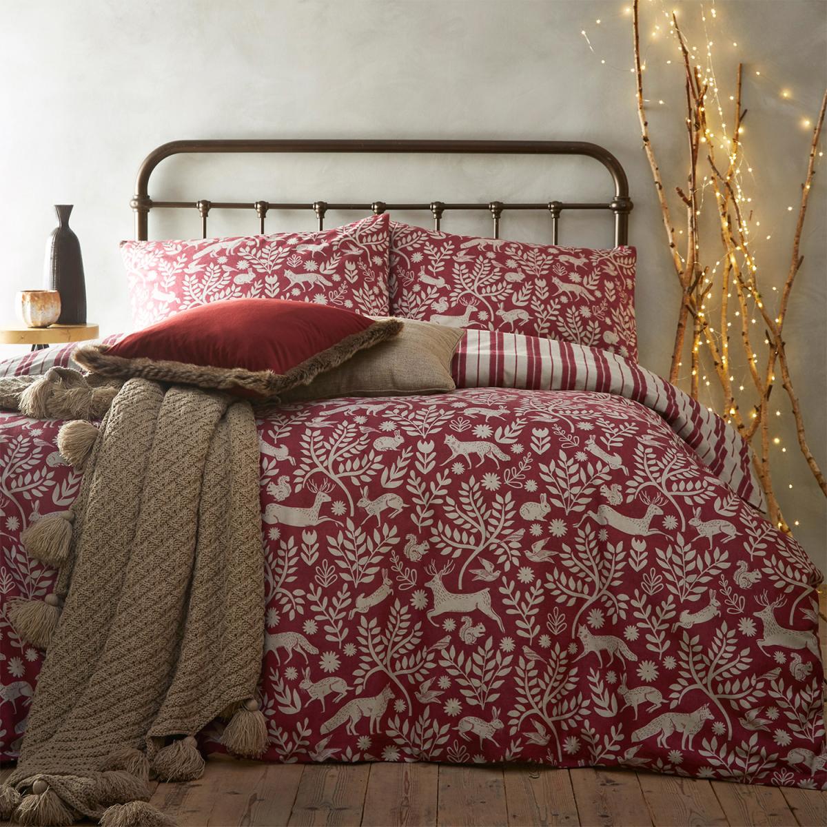 Scandi Forest Duvet Cover Set - Grey / Single – image 3