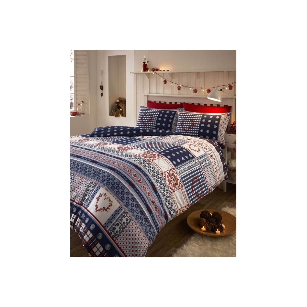 Nordic Flannelette Duvet and Pillowcase Set - Single