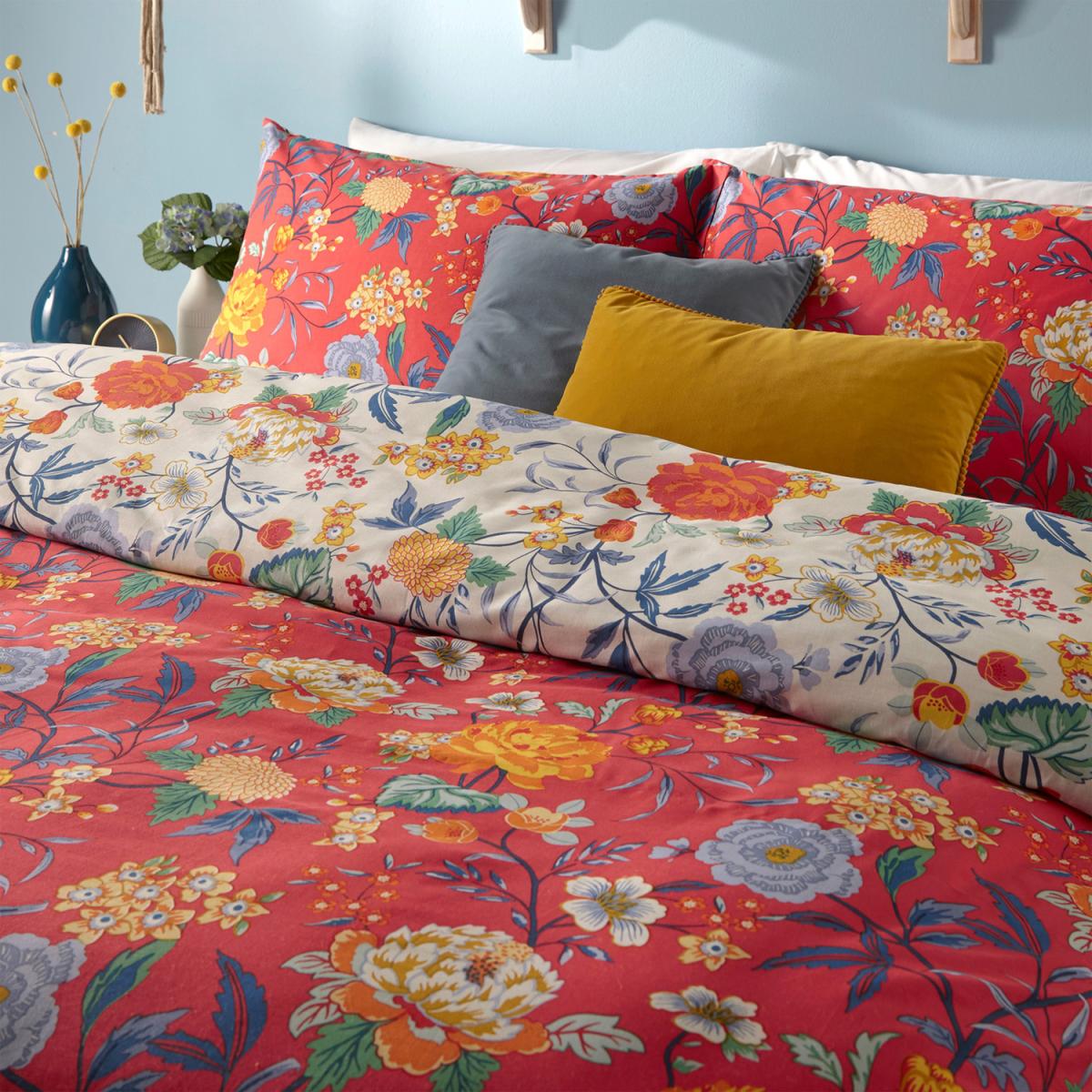 Bright Bloom Duvet Cover Set - Pink / Single – image 7