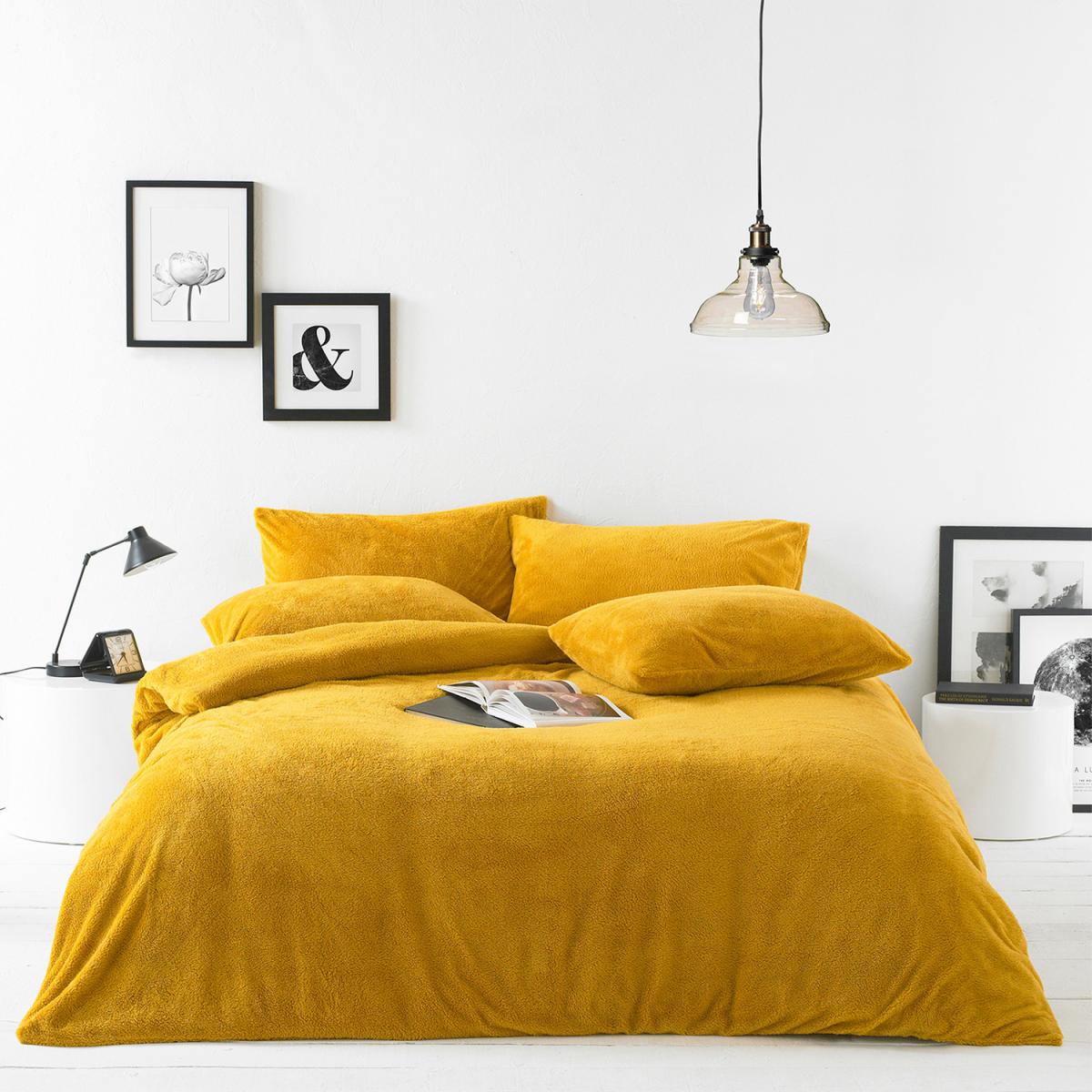 Sherpa Fleece Duvet Cover Set - Blush / Single – image 3
