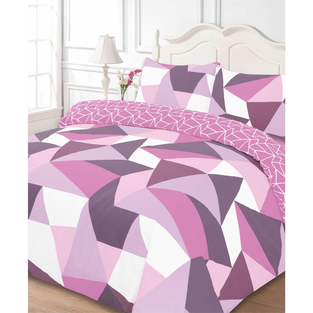 Shapes Printed Duvet and Pillowcase Set - Black / Single – image 2