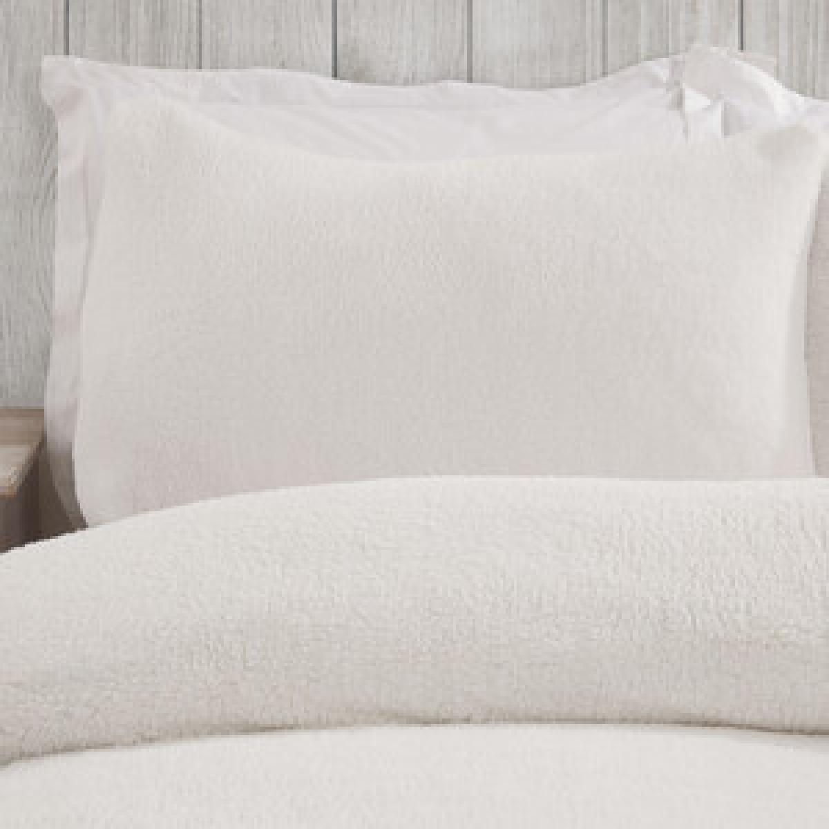 Teddy Fleece Duvet and Pillow Case Set - Charcoal / Single – image 8