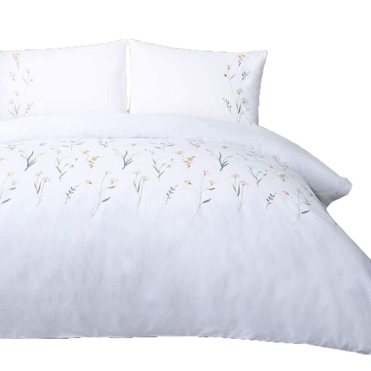Imogen Duvet Cover Set - BM255 - White/Saffron / Single – image 2