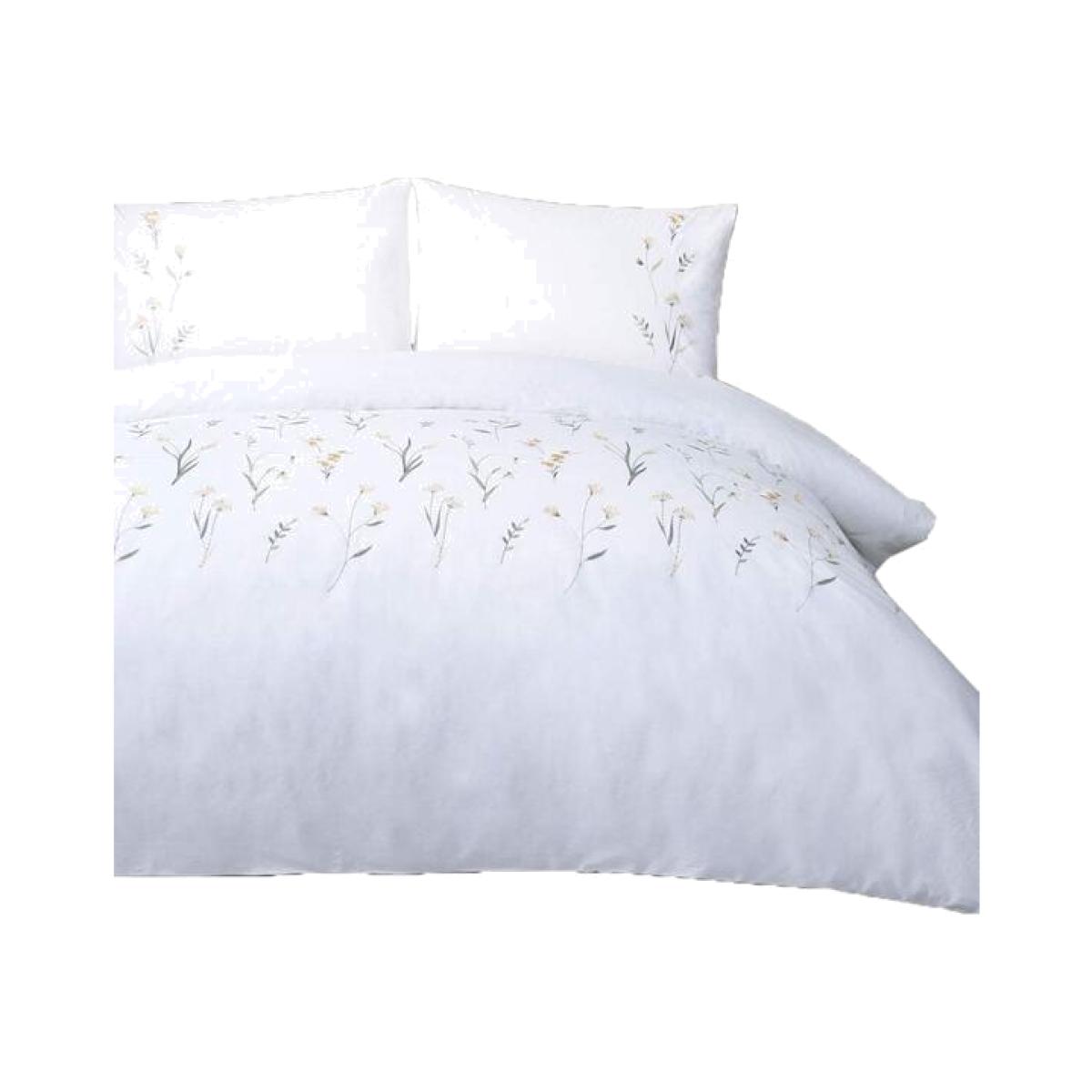 Imogen Duvet Cover Set - BM255 - White/Saffron / Single – image 1