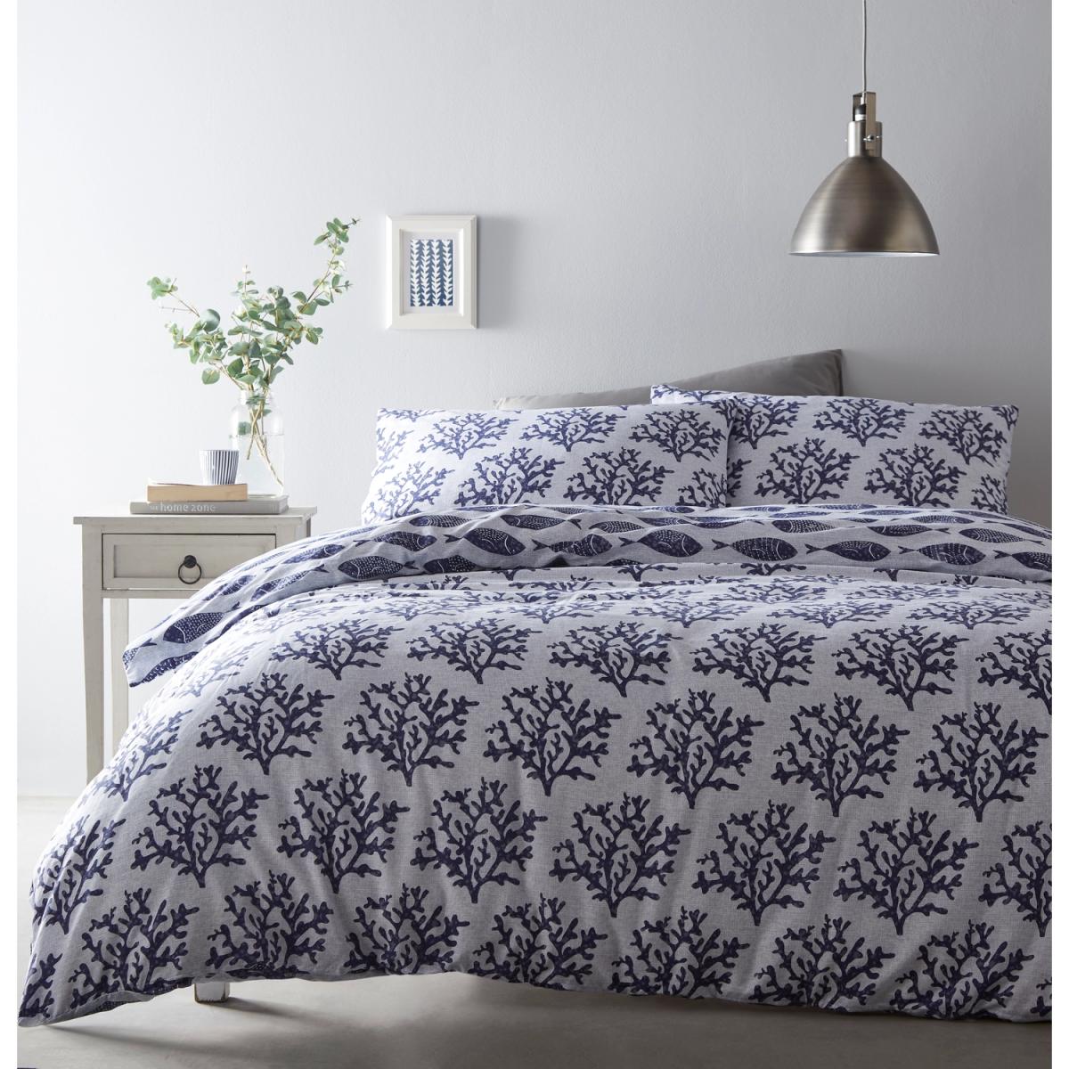 Cove Duvet and Pillowcase Set - Blue / Single – image 2
