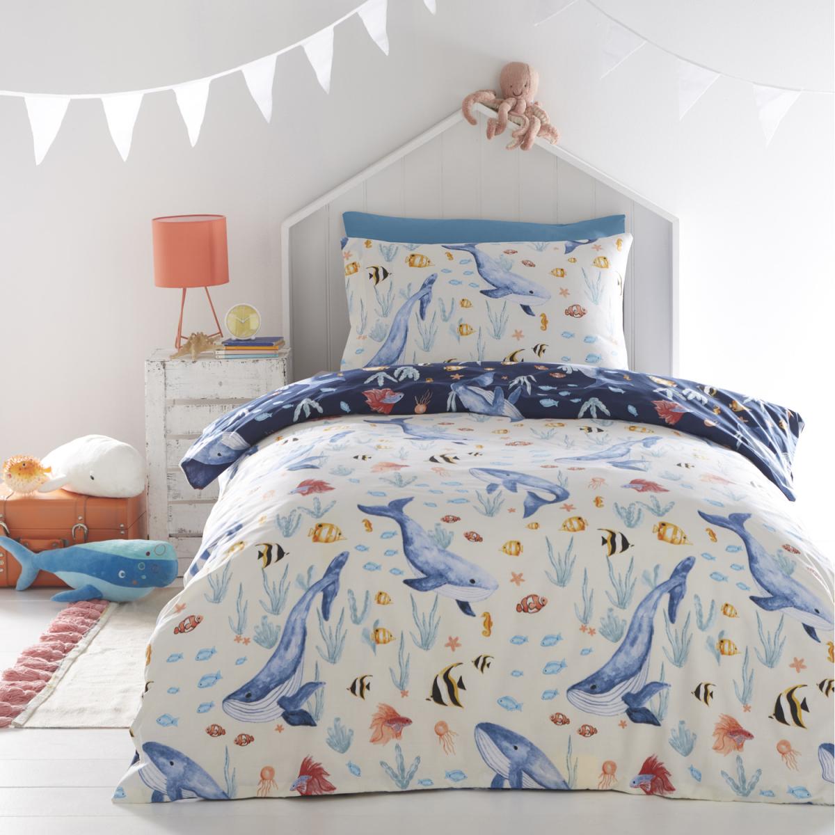 Sealife Duvet Set - Blue / Single – image 4