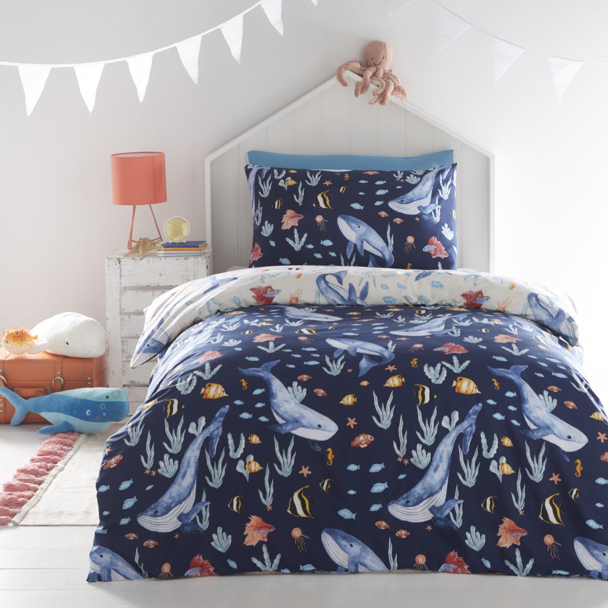 Sealife Duvet Set - Blue / Single – image 5