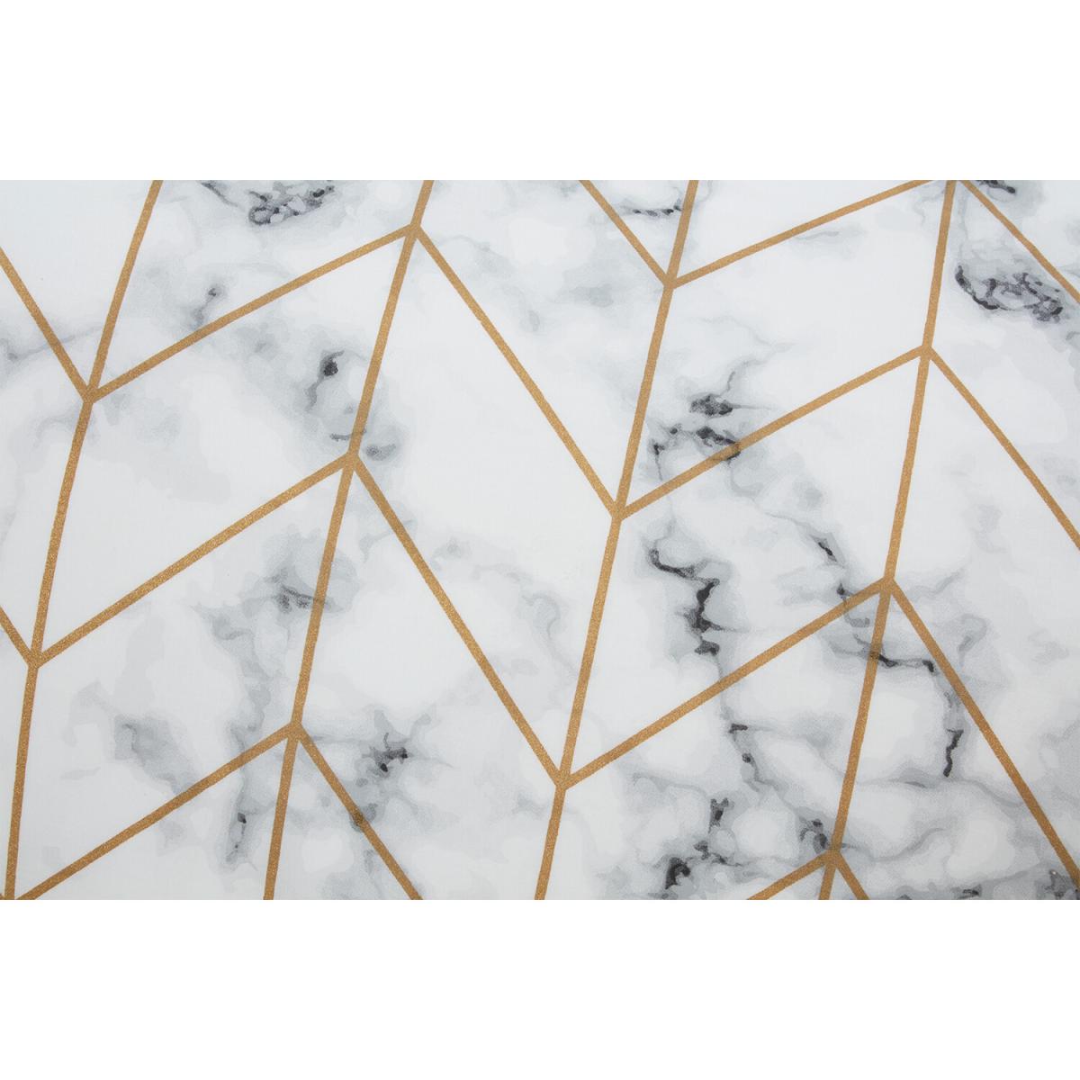 Marble Metallic Duvet Cover and Pillowcase Set - White / Single – image 5